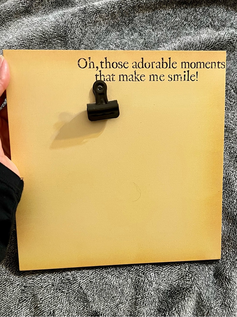 Decorative Memory Clip Board - Photo Holder
